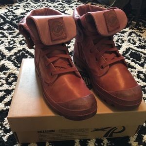 Palladium Pallabrouse Baggy Leather Combat Boots